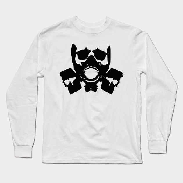 Gas Skull Long Sleeve T-Shirt by blackroserelicsshop@gmail.com